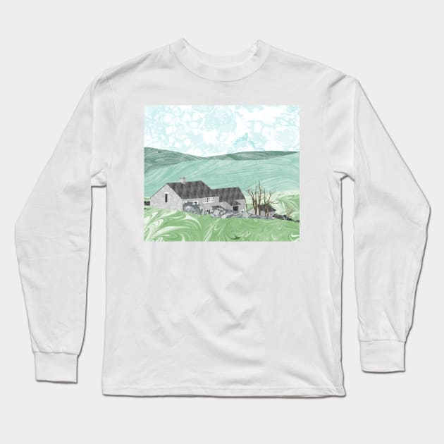 Top Withens Wuthering Heights Long Sleeve T-Shirt by MarbleCloud